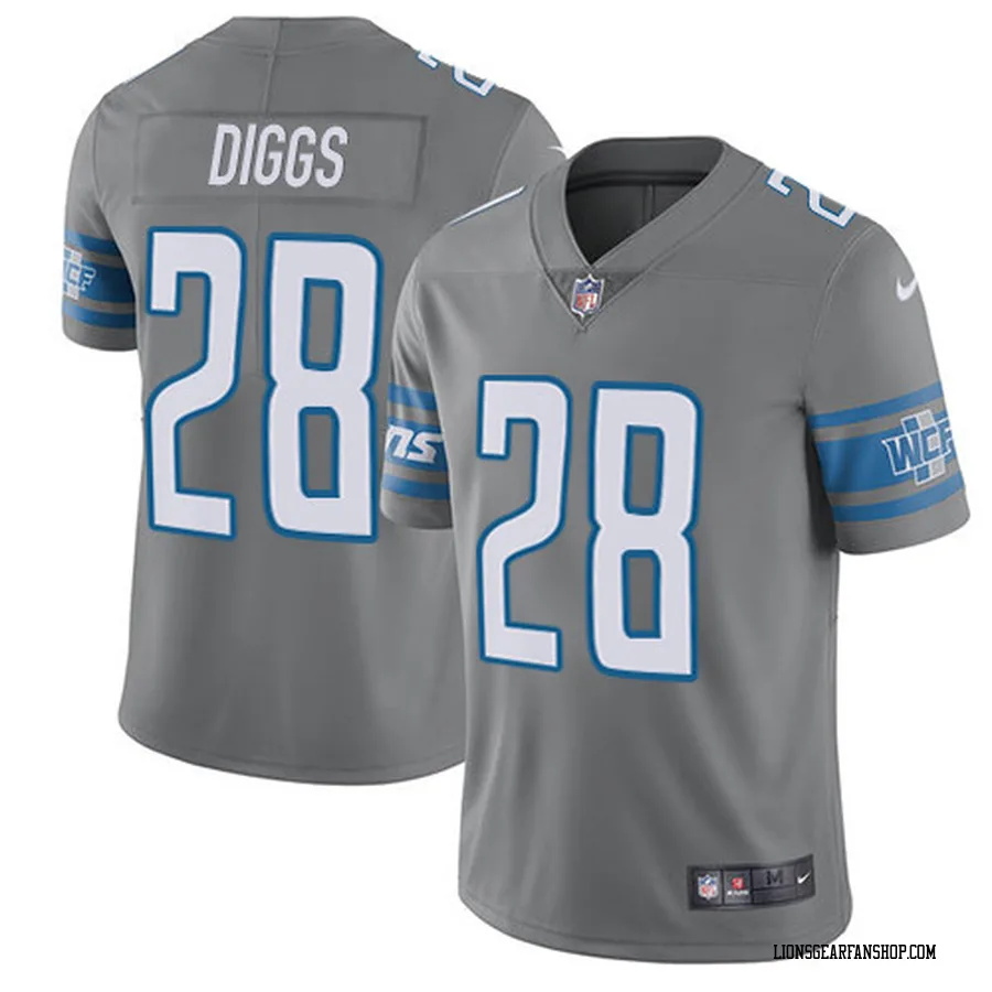Quandre Diggs Youth Detroit Lions Nike Steel Color Rush Jersey - Limited